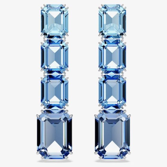 Swarovski Millenia Rhodium Plated Crystal Dropper Earrings 5696516
