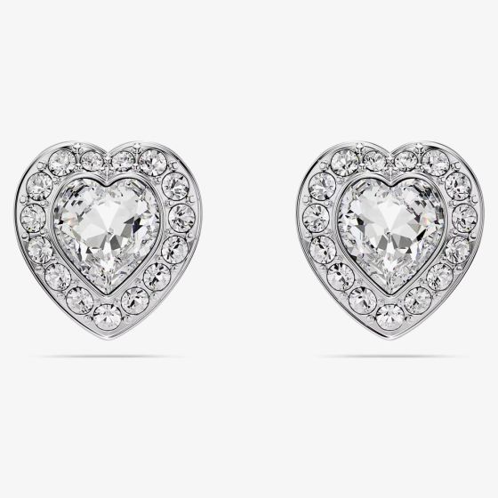 Ariana Grande X Swarovski Capsule White Crystal Heart Stud Earrings 5720859