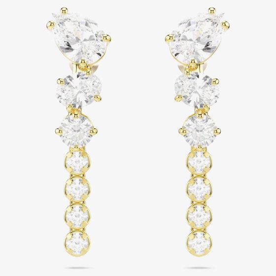 Swarovski Mesmera 18ct Yellow Gold Plated Drop Earrings 5747936