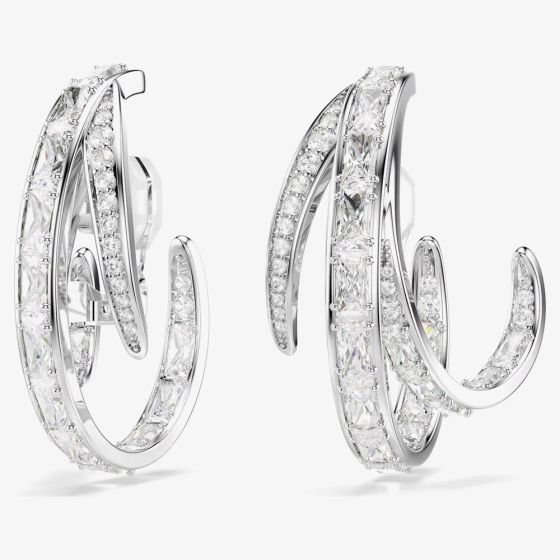 Swarovski Vienna Rhodium Plated Clip On Earrings 5756046