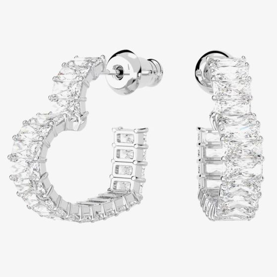 Swarovski Matrix Small Heart Hoop Earrings 5653170