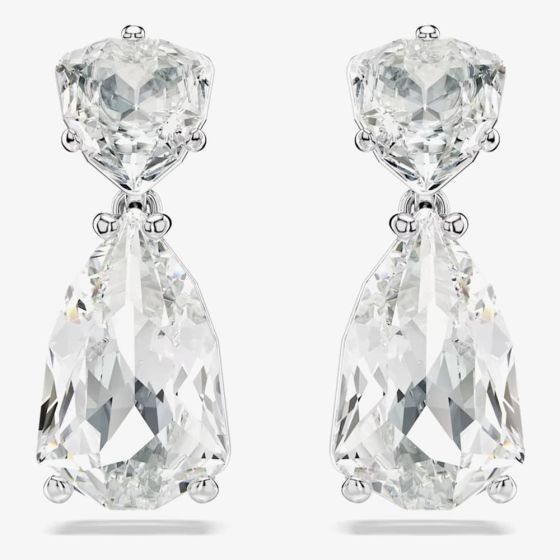 Swarovski Mesmera White Mixed Cut Rhodium Plated Earrings 5661683