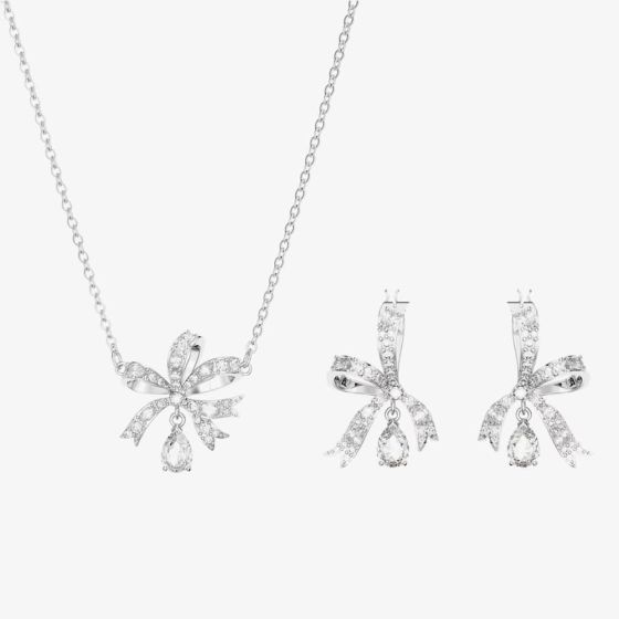Swarovski Volta Bow Pendant & Earring Jewellery Set 5660118