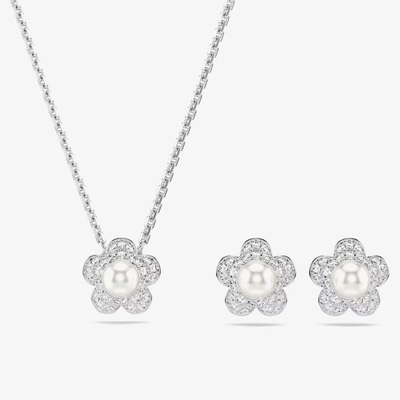 Swarovski Ariana Grande x Swarovski Pearl Flower Jewellery Set 5749180
