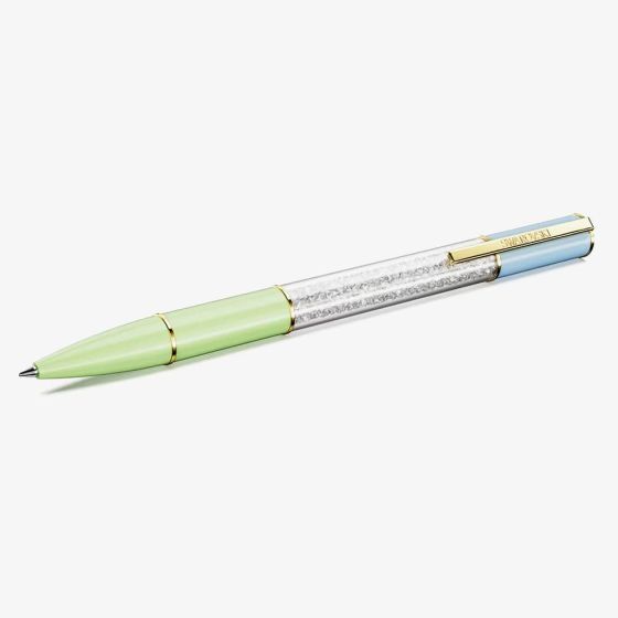 Swarovski Crystalline Lustre Gold Tone Plated Green & Blue Ballpoint Pen 5676542