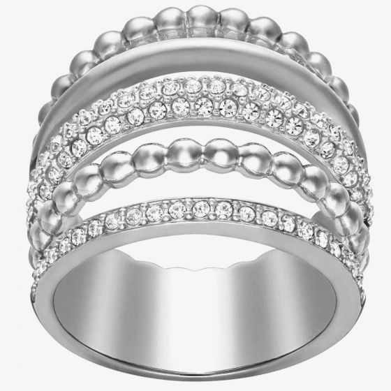 Swarovski Click Silver Crystal Ring