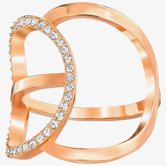 Swarovski Flash Rose Gold Tone Ring