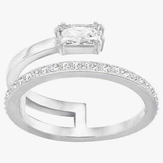 Swarovski Gray Clear Crystal Ring
