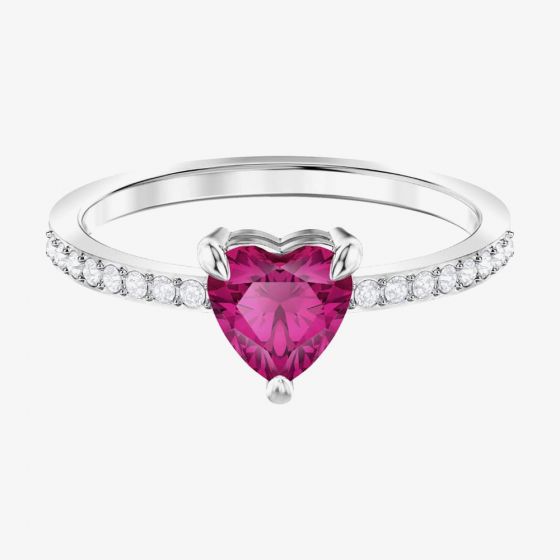 Swarovski One Red Crystal Heart Ring 5474941 