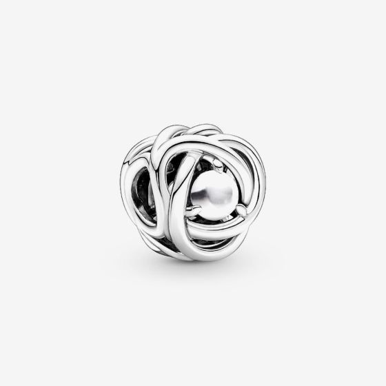 PANDORA Silver June Birthstone Eternity Circle Charm 790064C04