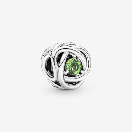 PANDORA Silver August Birthstone Eternity Circle Charm 790065C03