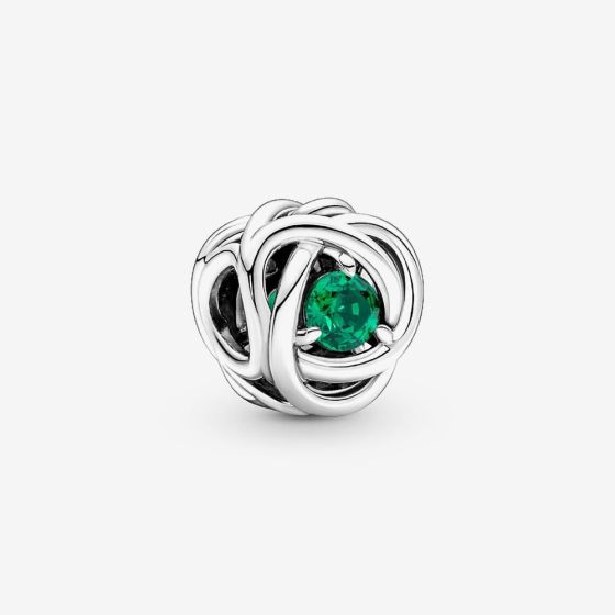 PANDORA Silver May Birthstone Eternity Circle Charm 790065C08