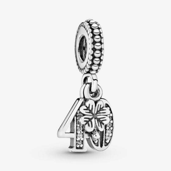 PANDORA Silver 40 Celebration Cubic Zirconia Dangle Charm 791288CZ