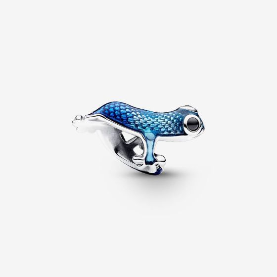 PANDORA 792701C01 Silver Metallic Blue Gecko Charm - thbaker.co.uk