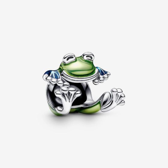 PANDORA Silver Climbing Frog Charm 793342C01
