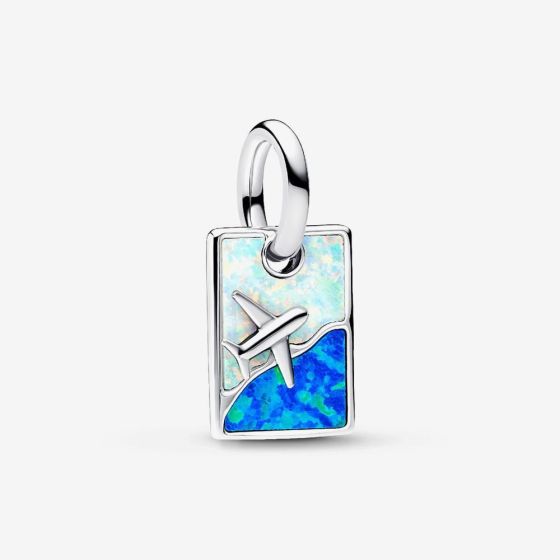 PANDORA Silver Aeroplane Travel Dangle Charm 793913C01