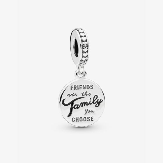 PANDORA Silver Friends Are Family Dangle Charm 798124EN16