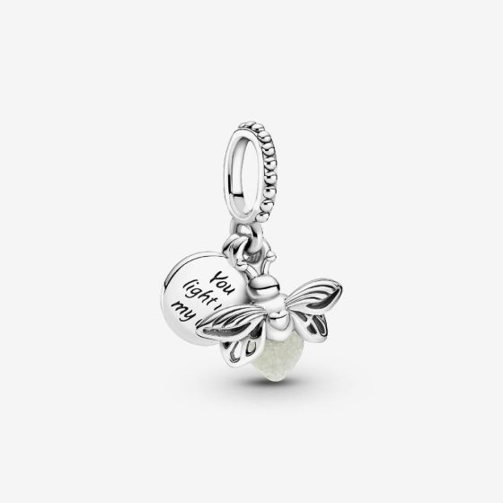 PANDORA Silver Glow In The Dark Firefly Charm 799352C01