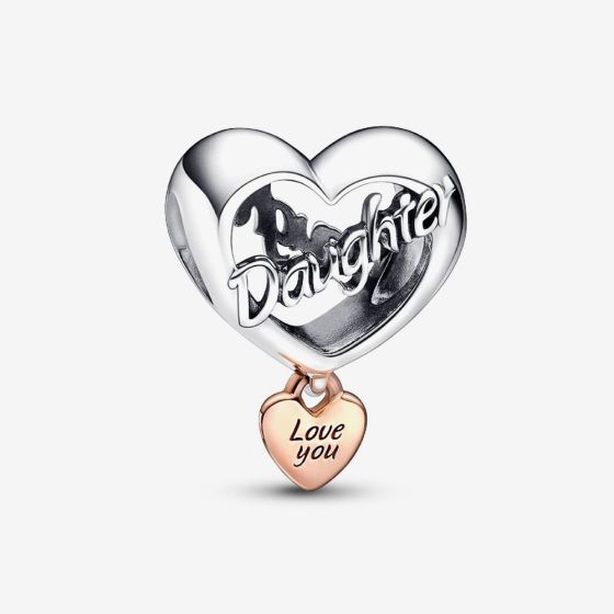PANDORA Silver Love You Daughter Charm 782327C00