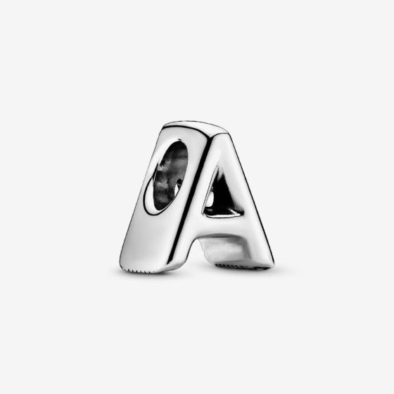 PANDORA Silver Letter A Alphabet Charm 797455