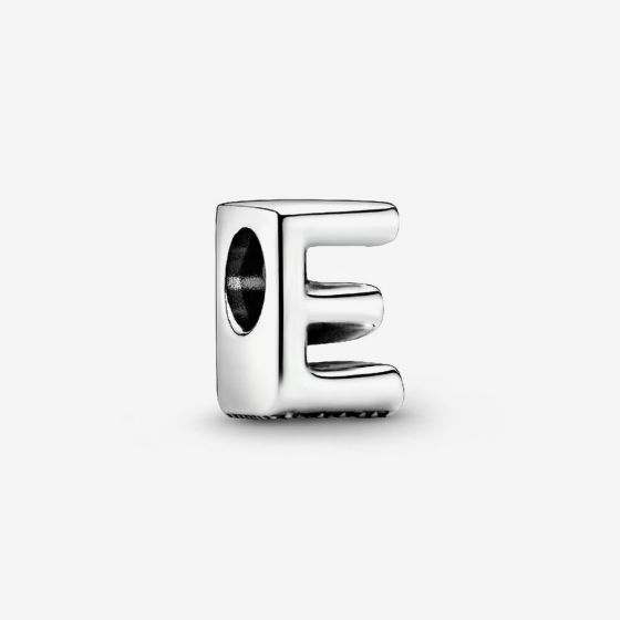 PANDORA Silver Letter E Alphabet Charm 797459