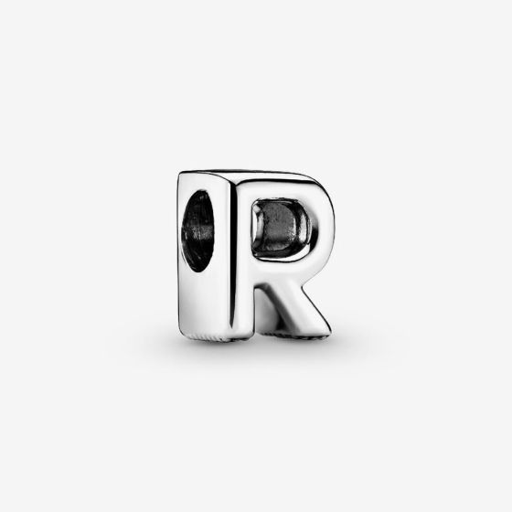 PANDORA Silver Letter R Alphabet Charm 797472