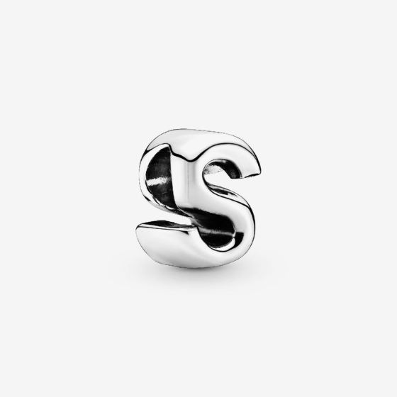 PANDORA Silver Letter S Alphabet Charm 797473