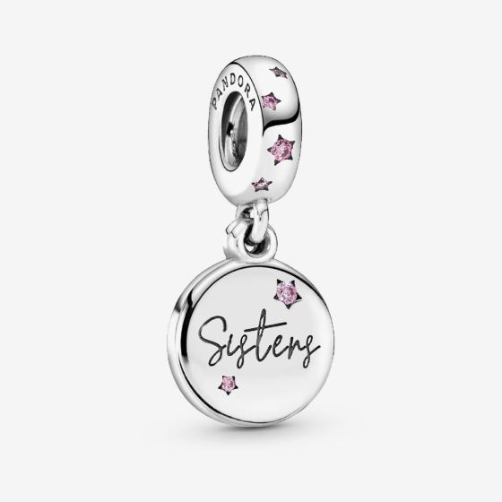 PANDORA Silver Forever Sisters Dangle Charm 798012FPC
