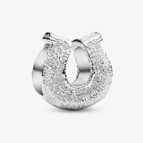 PANDORA Sterling Silver Textured Horseshoe Charm 794056C00