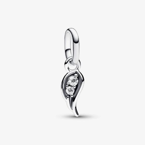 PANDORA ME Sterling Silver Cubic Zirconia Angel Wing Dangle Charm 793041C01