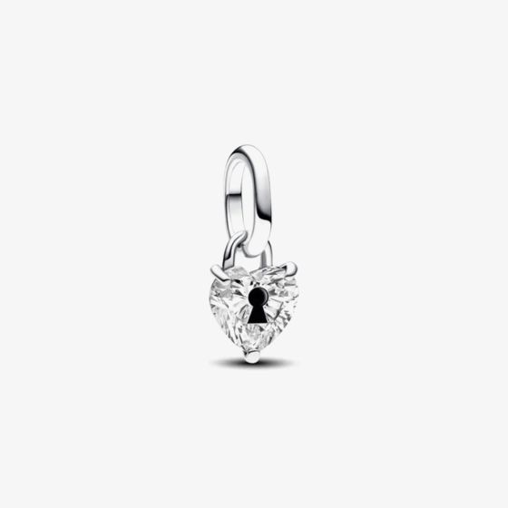 PANDORA ME Sterling Silver Cubic Zirconia Keyhole Heart Charm 793086C01