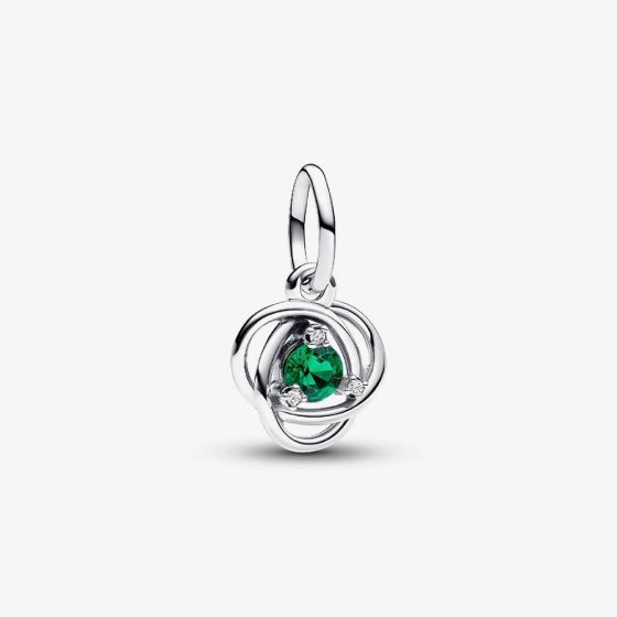 PANDORA Sterling Silver Green Cubic Zirconia May Birthstone Charm 793125C05