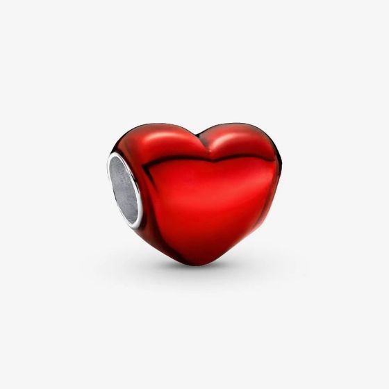 PANDORA Metallic Red Heart Charm 793337C02