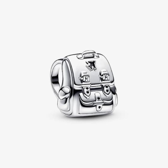 PANDORA Silver Adventure Backpack Charm 793351C00