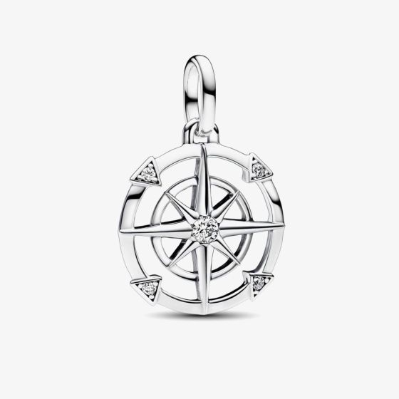 PANDORA ME Silver Compass Medallion Charm 793456C01