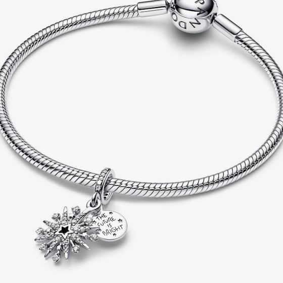 PANDORA 793512C01 Sparkling Firework Double Dangle Charm - thbaker.co.uk