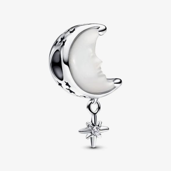 PANDORA Moon And North Star Charm 793594C01