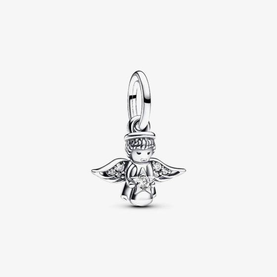 PANDORA 793598C01 Sparkling Angel Dangle Charm - thbaker.co.uk