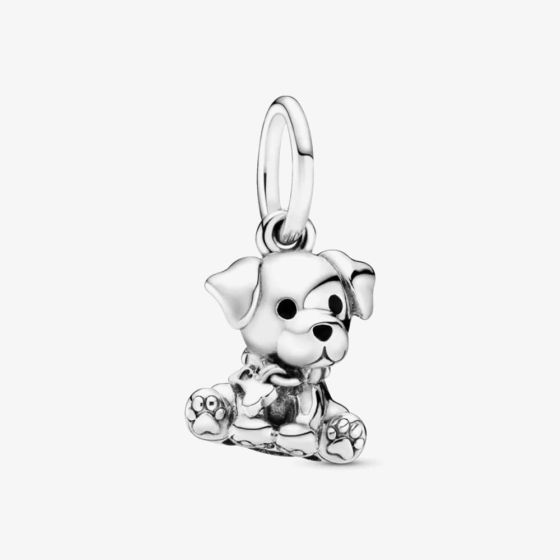 PANDORA Sterling Silver Labrador Puppy Charm 798009EN16