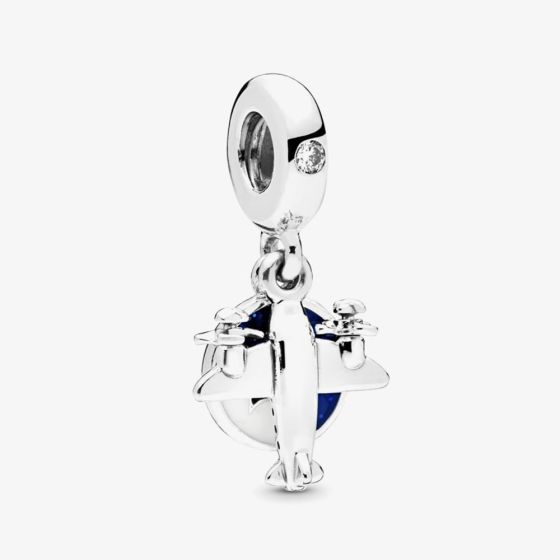 PANDORA Propeller Plane Dangle Charm 798027CZ