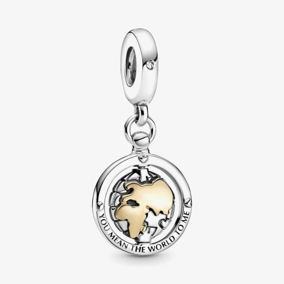 PANDORA Two Tone You Are My World Charm 799303C01