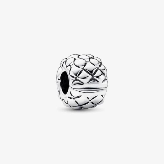 PANDORA Silver Studded Clip Charm 792746C00