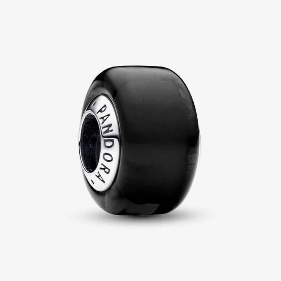 PANDORA Black Mini Murano Glass Charm 793117C00
