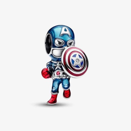 PANDORA Marvel The Avengers Captain America Charm 793129C01