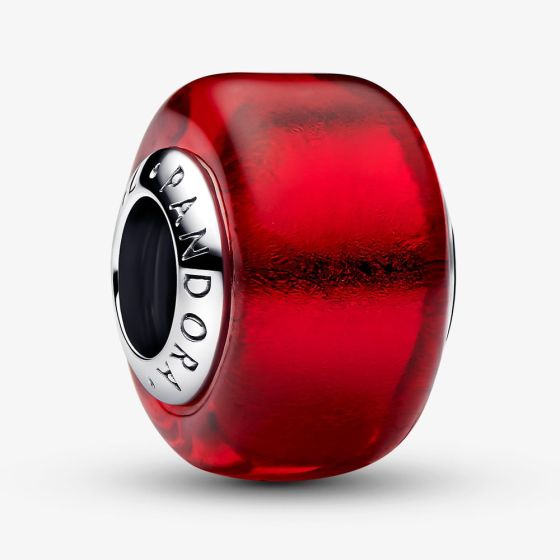 PANDORA Red Murano Glass Charm 794425C00