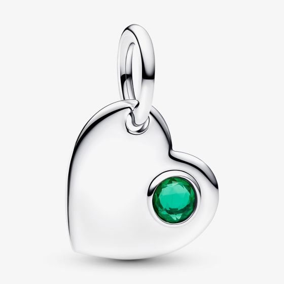 PANDORA May Birthstone Heart Dangle Charm 794295C05