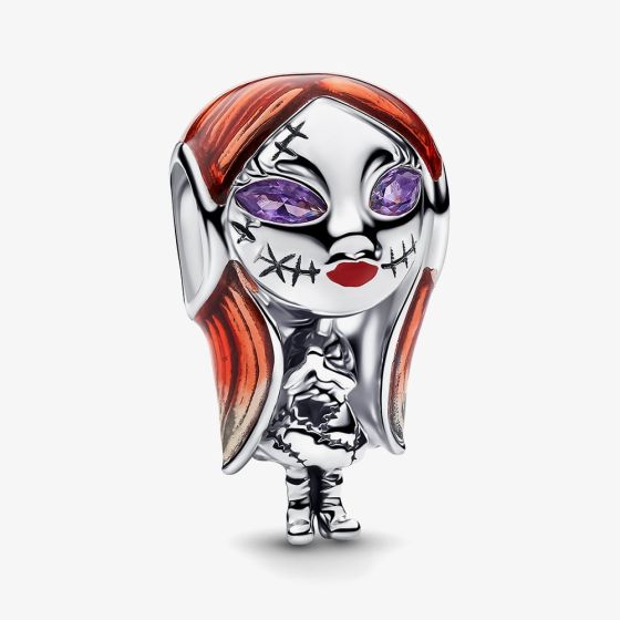 PANDORA Disney The Nightmare Before Christmas Sally Sterling Silver & Purple Crystals Charm 794765C01