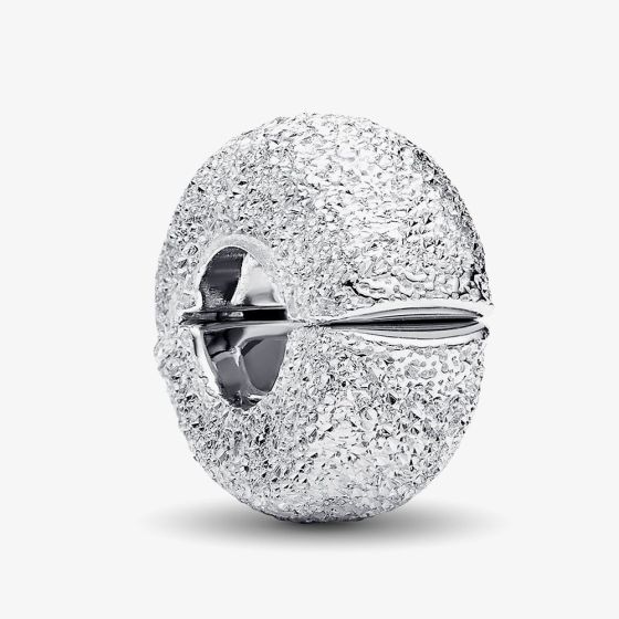 PANDORA Sterling Silver Textured Mini Clip Charm 794771C00