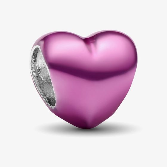 PANDORA Sterling Silver Pink Heart Mini Charm 794785C01