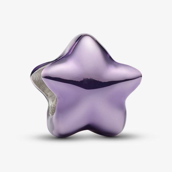 PANDORA Sterling Silver Purple Star Mini Charm 794813C01